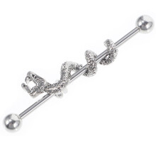 3Stk Barbell Ohrringe Damen Drachenkopf Für & Party