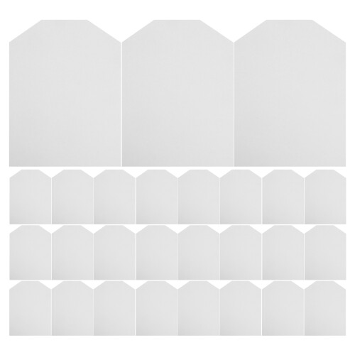 100Pcs White T-Shirt Folding Form Cardboard Inserts for Neat Storage