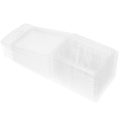Masteelf 10 Pcs Scented Wax Packaging .50x7.50x2.50cm Transparent