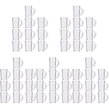 50Pcs Miniature Beer Mug Models Resin Smooth Surface Tiny House Decor