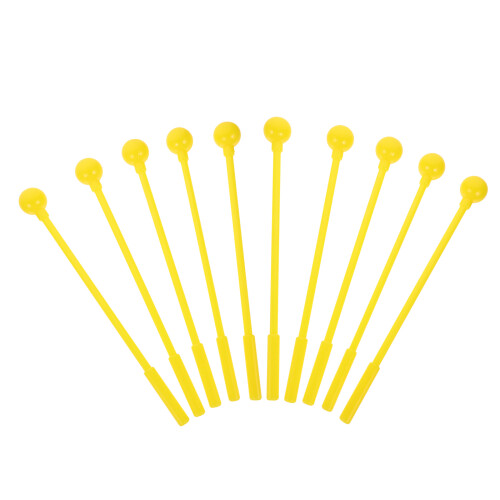 10Pcs Yellow Ps Drum Mallets Durable Percussion Sticks for Drummers