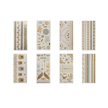 24Pcs Waterproof Temporary Tattoo Stickers Assorted Color Party Decor