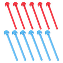 12Pcs Multi-Color ABS Bird Perches Holders for Parakeet Cage Stand Toy