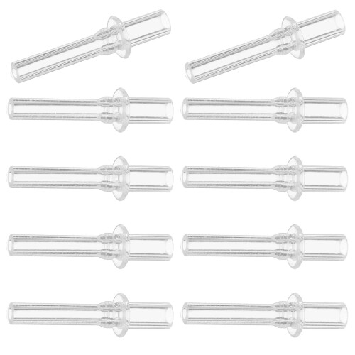 10Pcs Clear Silicone Straw Replacement Nozzle for Kids' Drinking Cups