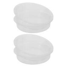 4Pcs Outdoor Feeder Bowls PP Plastic Water Dish for Birds