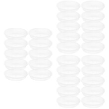 60Pcs Durable PP Plant Trays Transparent Flower Pot Saucers for Home