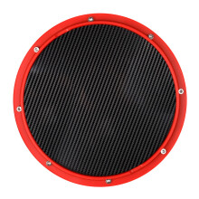 Red Drum Practice Pad ABS Plastic Carbon Fiber Drum Metronome