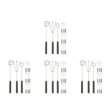 16Sets Silver Chocolate Dipper Tools - Stainless Steel Fondue Fork Set