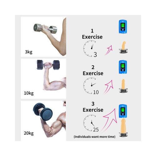 Penis Enlargement Pump Device with LCD Display, Manual Air Pressure, Adjustable Size, For Men 2