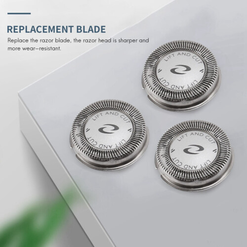3 Replacement Shaving Heads for PT726 PT725, Durable Precision Blades for a Smooth Close Shave 2