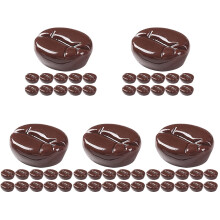 125Pcs Durable Resin Simulated Coffee Beans DIY Phone Case Ornament
