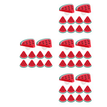 40Pcs Red Watermelon Straw Toppers Reusable Plastic Straw Tip Decor