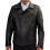 (2XL) The Urbanite: Quilted Black Biker Leather Jacket 1