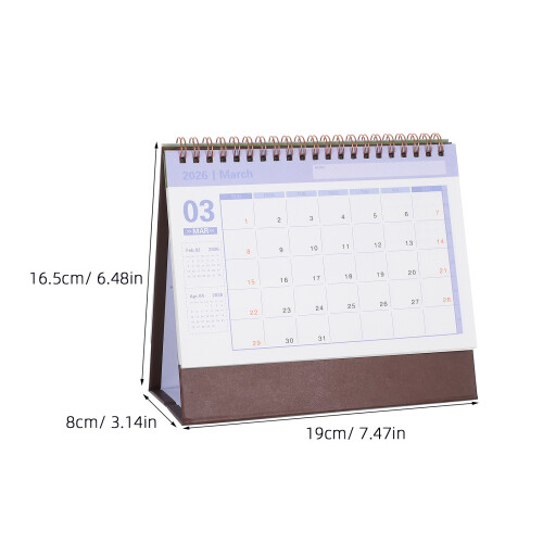 1Calendrier 2026 Café Compact Design Pliable Pour Maison