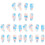 24Pcs Guzheng Accessories Multi Color Finger Protectors 3