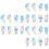 24Pcs Guzheng Accessories Multi Color Finger Protectors 7