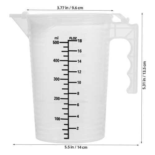 Cup Transparent Gradué Idéal Pour Lait Cuisson 1