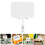 20Pcs Reusable Mini Chalkboard Sign Clips White Plastic Retail Display 8