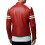 (S) Durden Quilted White & Red Leather Motorcycle Jacket 6