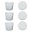 3Pcs Clear Glass Fruit Salad Bowls for Home Tableware and Snacks 1