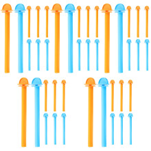 40Pcs Multi-Functional Plastic Bird Cage Stands for Parakeet & Parrot