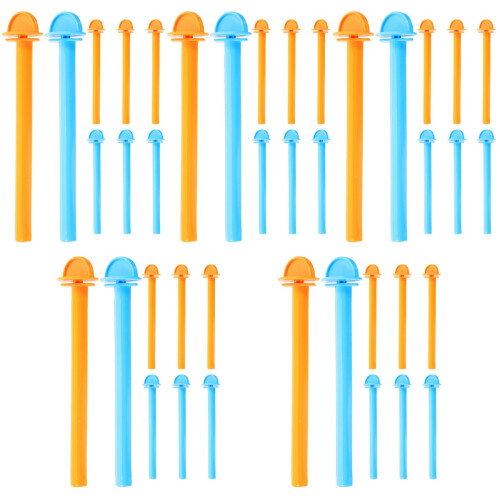 40Pcs Multi-Functional Plastic Bird Cage Stands for Parakeet & Parrot