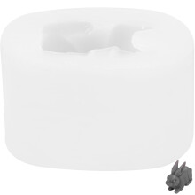 White Silicone Rabbit Mold DIY Craft Candle Soap Making Mold