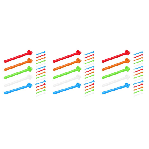 60Pcs Multi-Color Plastic Cage Bird Perches Climbing Rest Platform