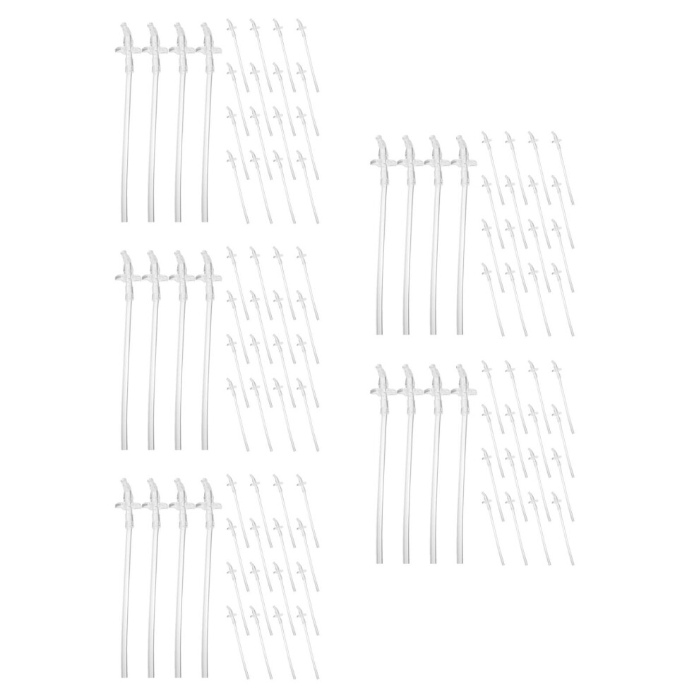 5Sets Portable Reusable Silicone Straws Universal Fit For Sippy Cups Totority