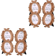 8Pcs Vintage Multi Small Photo Frames Resin Mini Picture Frame Decor