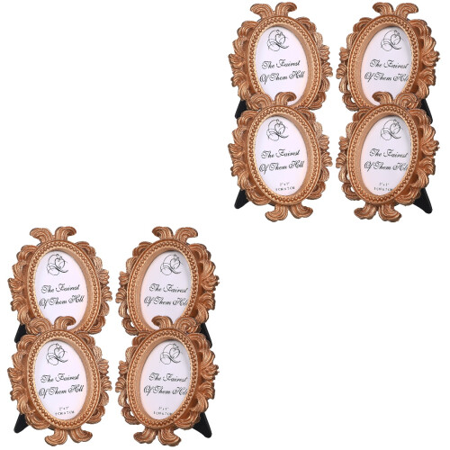 8Pcs Vintage Multi Small Photo Frames Resin Mini Picture Frame Decor