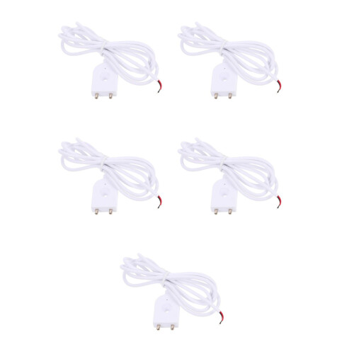 5Pcs Multifunction Water Leak Detector Probes White Plastic with Cable