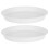 Bird Food Container Birds Water Feeder White Pp 2pcs 1