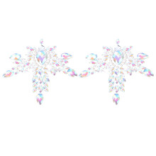 2Sets Multi Color Art Decals Women Chest Stickers