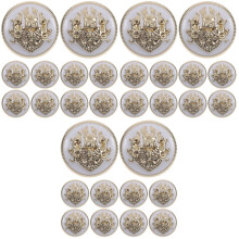 30Pcs Alloy Suit Buttons for DIY Clothes Fastening and Decoration