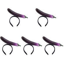 5St Vrolijke Aubergine Haarbanden Voor Kids Feest En Foto Props