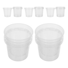 5Sets Heldere Plastic Plantpotten - Ademende Orchidee Kwekerij Potten