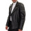 (2XL) The Urbanite: Quilted Black Biker Leather Jacket 2