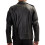 (2XL) The Urbanite: Quilted Black Biker Leather Jacket 3