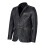(2XL) Harlan Distressed Black Leather Blazer 2