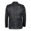 (2XL) Harlan Distressed Black Leather Blazer 4