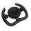 Racing 280mm D Shaped Steering Wheel Black 18