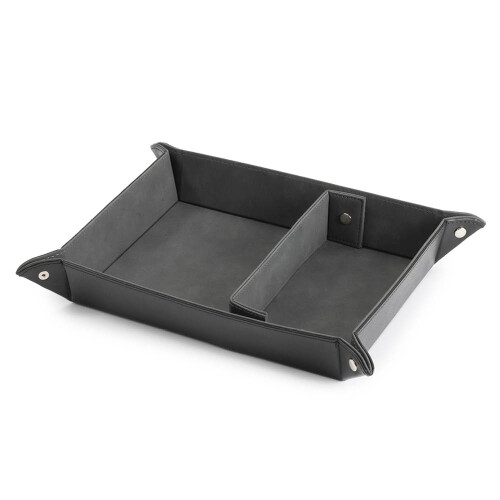 LIVIVO Leather-look Valet Organiser Black