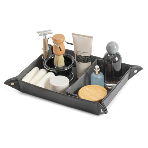 LIVIVO Leather-look Valet Organiser Black 1