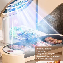 Compact Kitchen Exhaust Fan with 6 Level Height