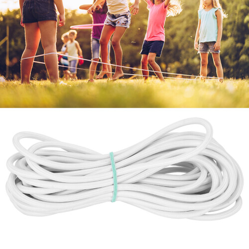 7mm x 10m Strong Elastic Rope White 1