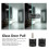 Electrophoresis Black Glass Door Pull Handle 2
