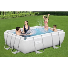 Above Ground Swimming Pool Set Bestway Power Steel 2.82m x 1.96m Rectangular