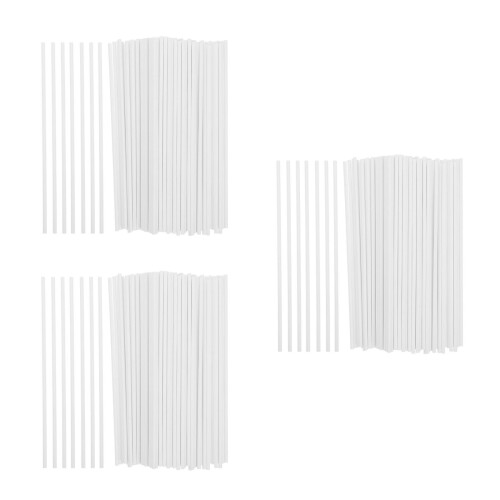 300Stk Robuste Weiße Papierstäbchen Für Candy, Cake Pops & 2
