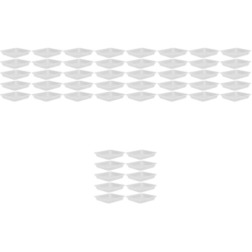50Stk Blumentopfuntersetzer Transparent Pflanzenschale 2